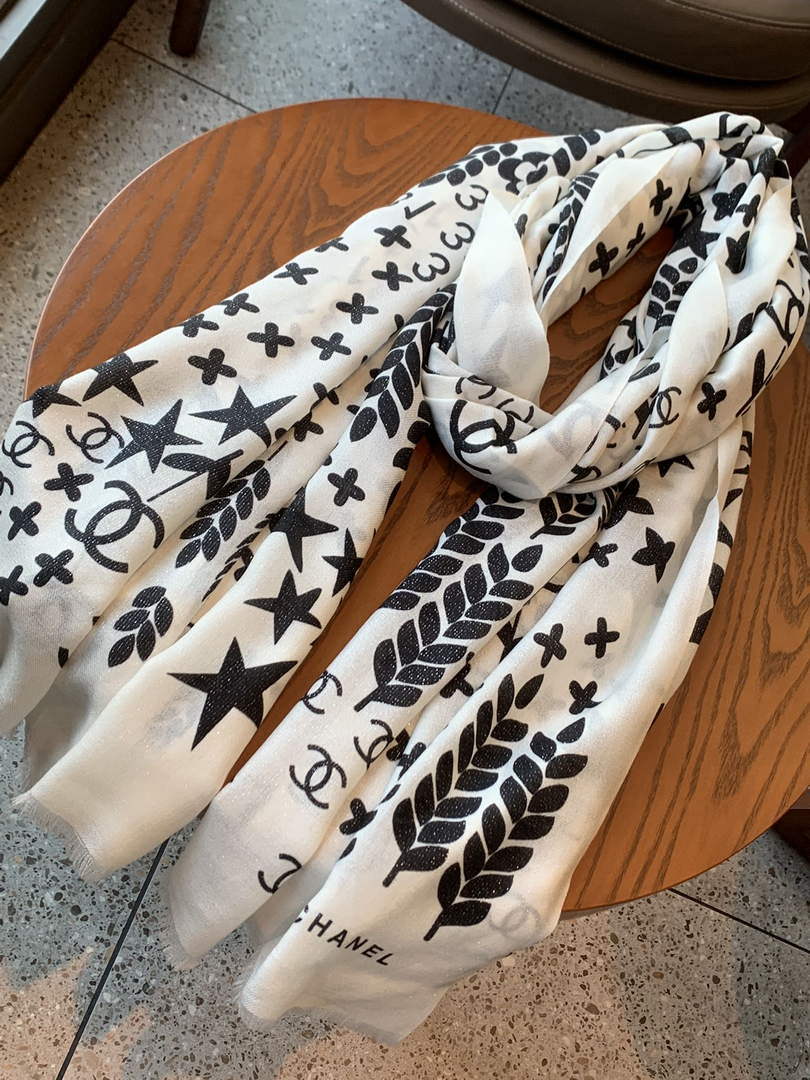 Chanel AA8689 Scarves Chanel Designer Scarf C88631 - Default Title - View 1