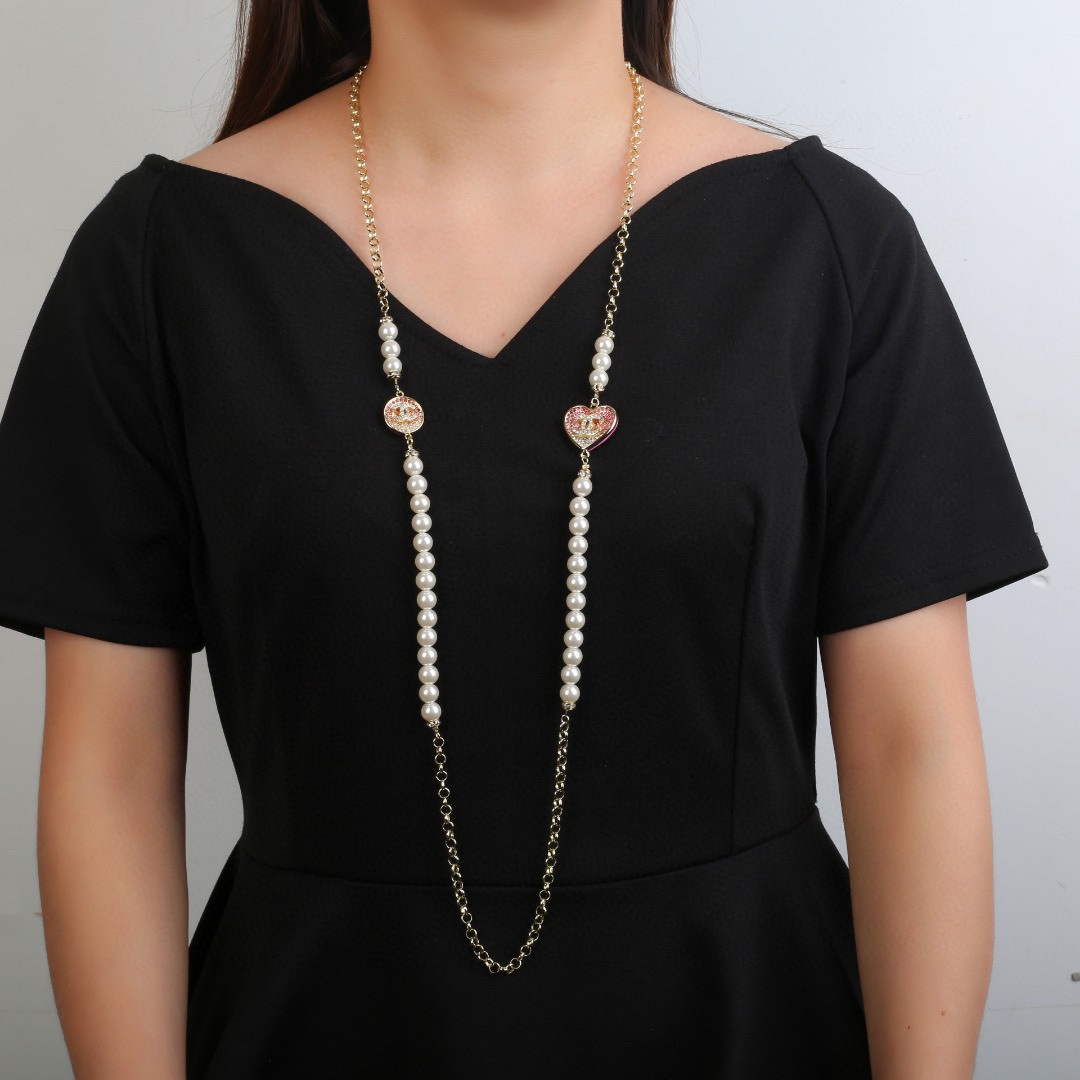 Chanel ABA395 Long Necklace Jewelry Designer CC31702 - Default Title - View 1