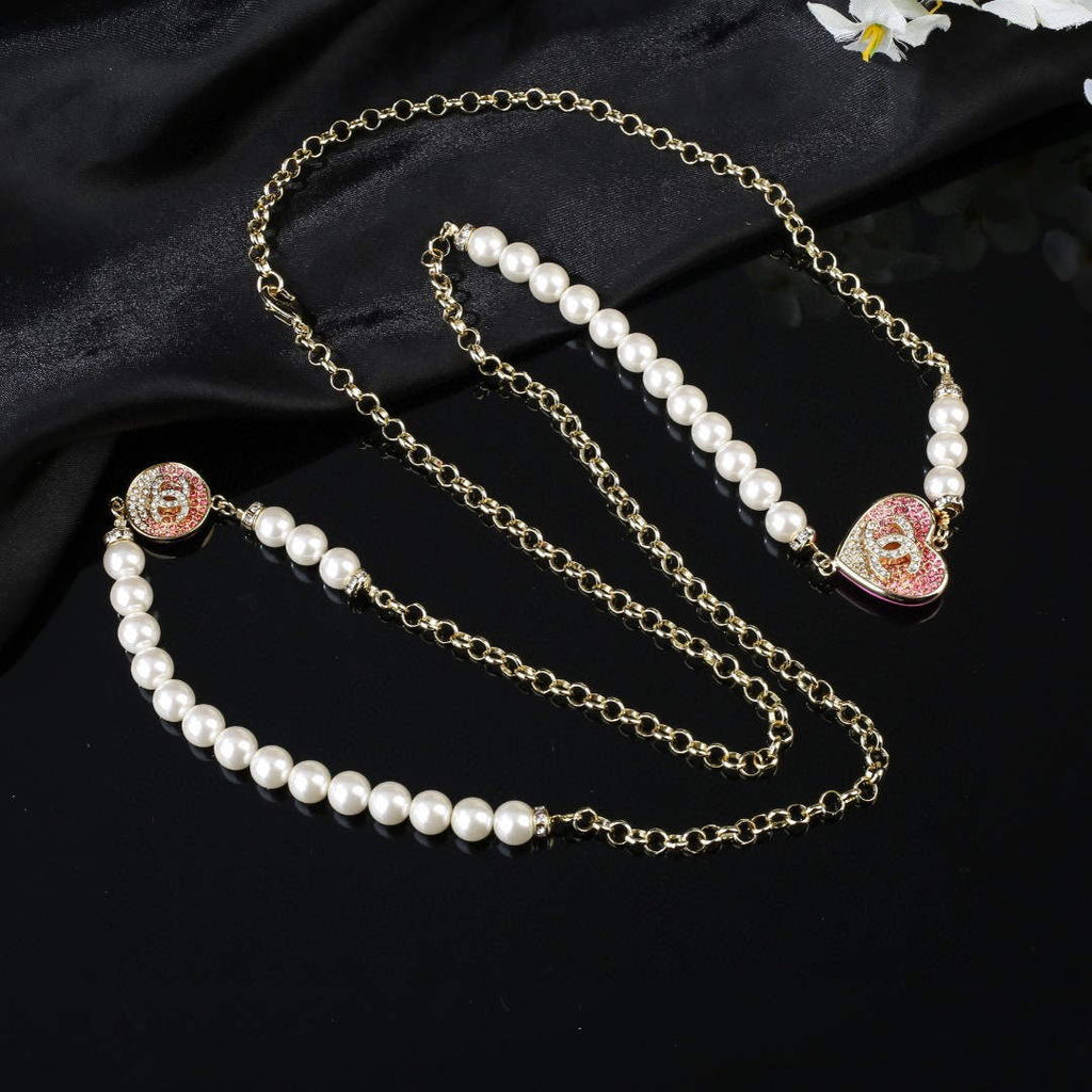 Chanel ABA395 Long Necklace Jewelry Designer CC31702