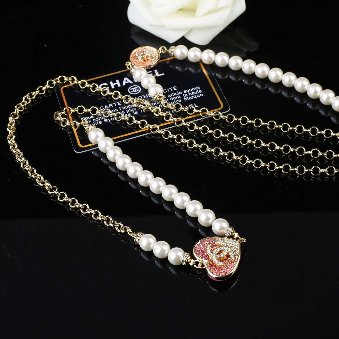 Chanel ABA395 Long Necklace Jewelry Designer CC31702