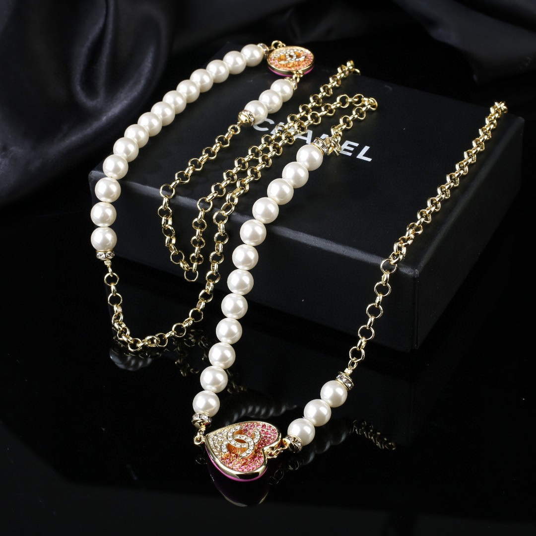 Chanel ABA395 Long Necklace Jewelry Designer CC31702