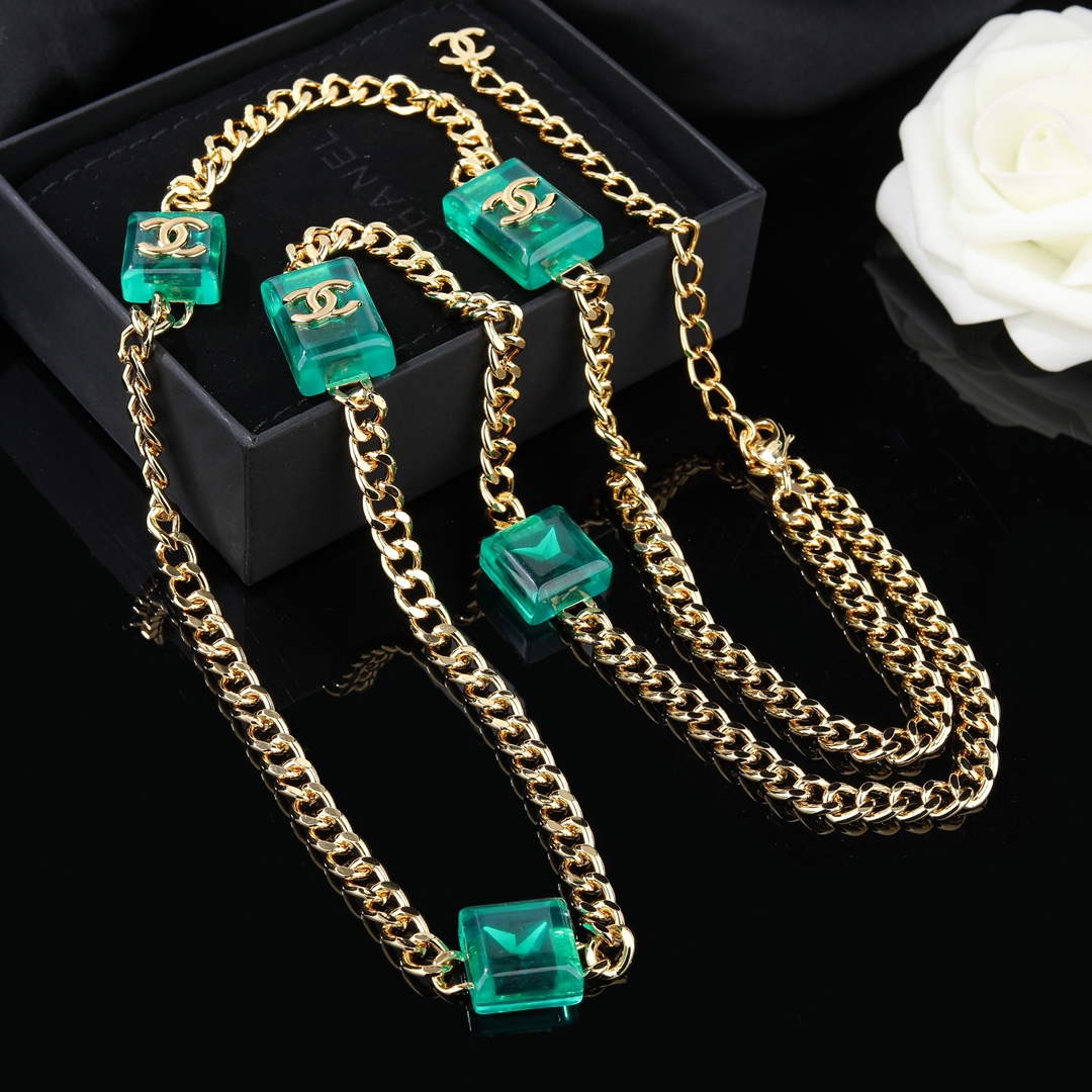 Chanel ABA461 Long Necklace Jewelry Designer CC31701