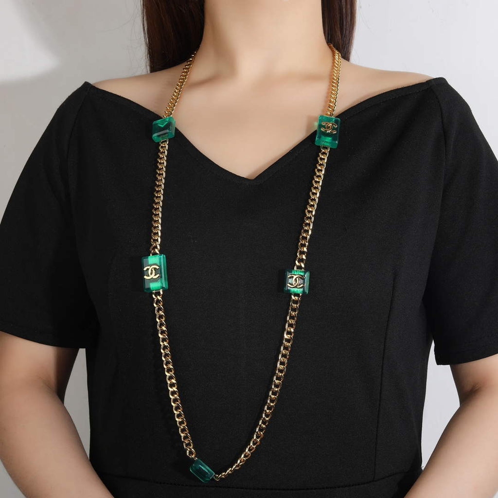 Chanel ABA461 Long Necklace Jewelry Designer CC31701