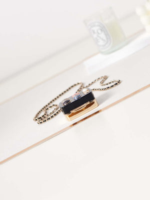 Chanel ABA744 Evening Long Pendant Necklace Metal, Resin Lambskin Multicolor - Default Title - View 7
