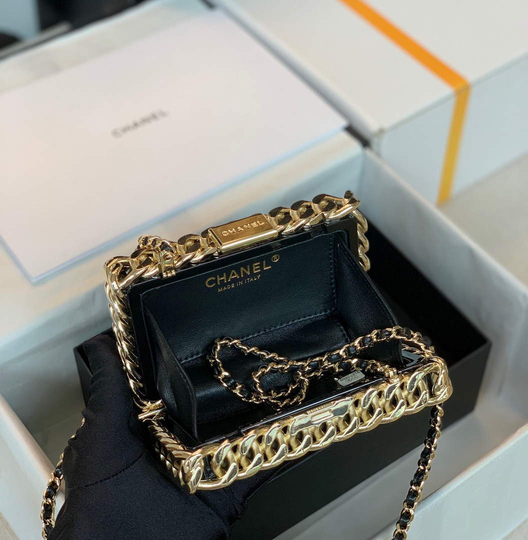 Chanel Acrylic Evening bag Chanel Vanity Case Box Bag