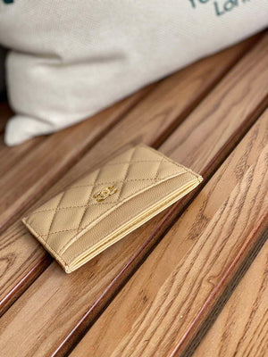 Chanel AP0213 Card Holder Calfskin Beige - Default Title - View 3