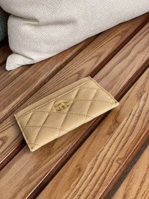 Chanel AP0213 Card Holder Calfskin Beige - Default Title - View 4