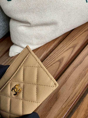 Chanel AP0213 Card Holder Calfskin Beige - Default Title - View 5