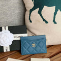Chanel AP0213 Card Holder Calfskin Blue - Default Title - View 1
