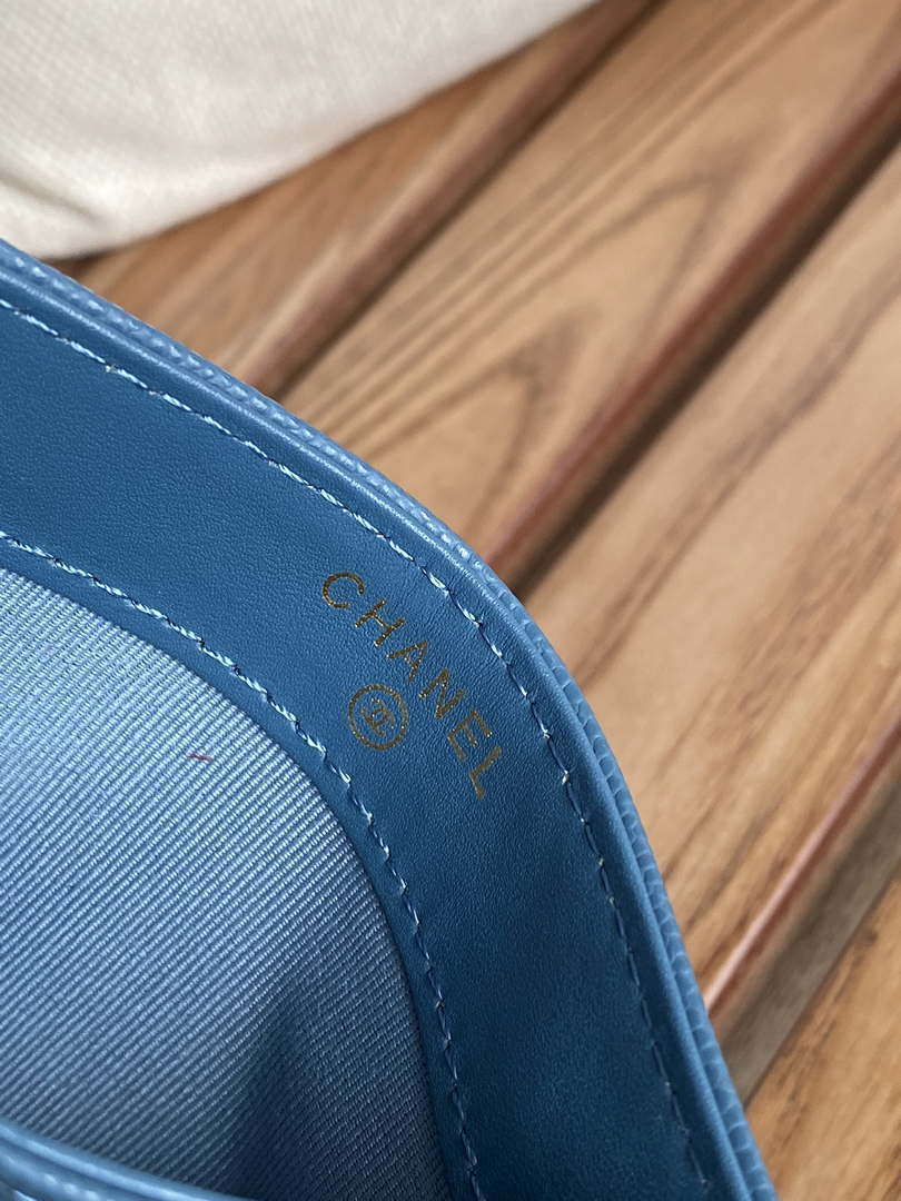 Chanel AP0213 Card Holder Calfskin Blue