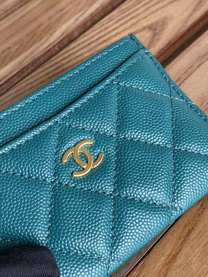 Chanel AP0213 Card Holder Calfskin Dark Green - Default Title - View 5