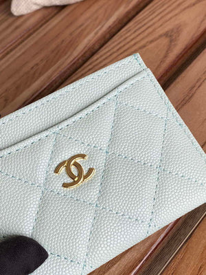 Chanel AP0213 Card Holder Calfskin Light Blue - Default Title - View 6