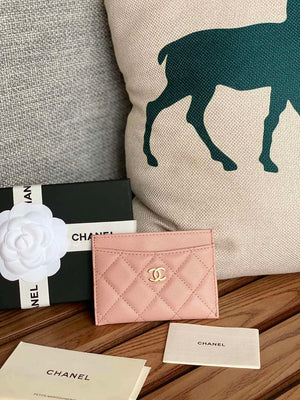 Chanel AP0213 Card Holder Calfskin Pink - Default Title - View 1