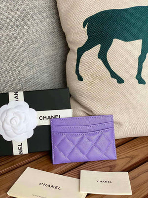 Chanel AP0213 Card Holder Calfskin Purple - Default Title - View 2