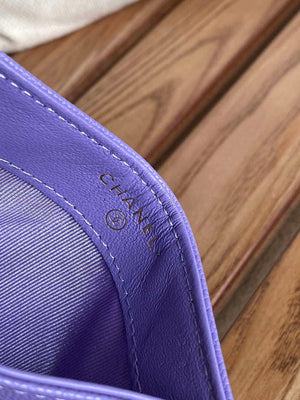 Chanel AP0213 Card Holder Calfskin Purple - Default Title - View 8