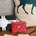 Chanel AP0213 Card Holder Calfskin Red - Default Title - View 1