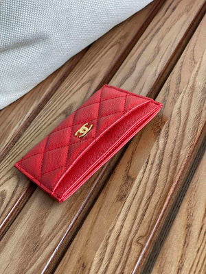 Chanel AP0213 Card Holder Calfskin Red - Default Title - View 3