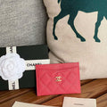Chanel AP0213 Card Holder Calfskin Watermelon Red - Default Title - View 1