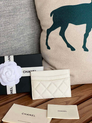 Chanel AP0213 Card Holder Calfskin White - Default Title - View 2