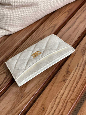 Chanel AP0213 Card Holder Calfskin White - Default Title - View 3