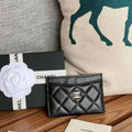 Chanel AP0213 Card Holder Lambskin Black - Silver - View 1