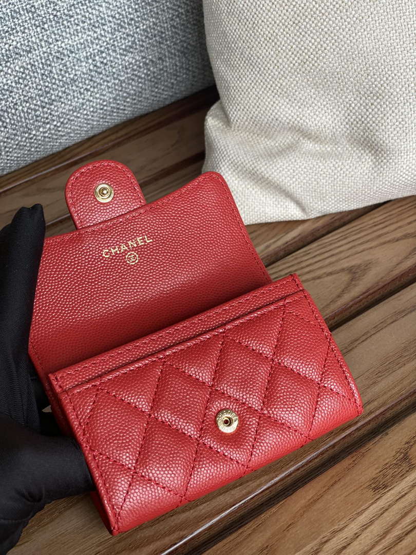 Chanel AP0214 Card Holder Calfskin CC65004
