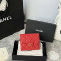 Chanel AP0231 Classic Small FLAP Wallet Calfskin Red