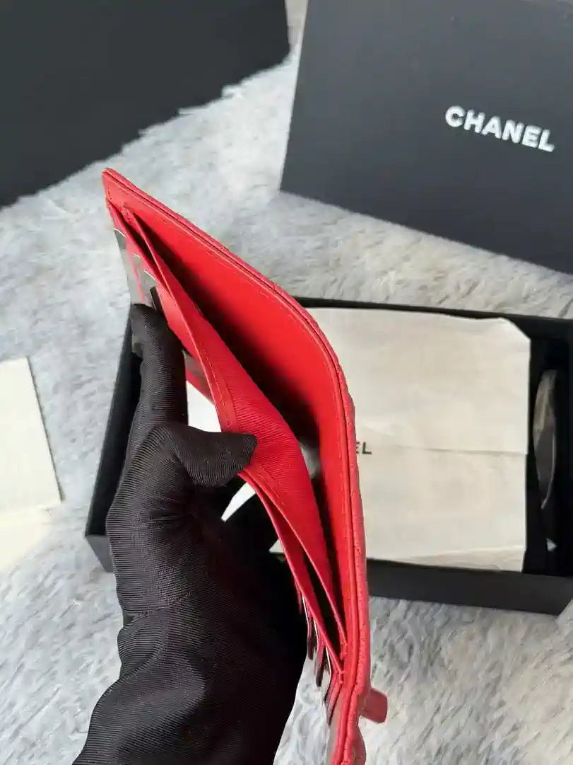Chanel AP0231 Classic Small FLAP Wallet Calfskin Red