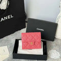 Chanel AP0231 Classic Small FLAP Wallet Calfskin Rose Pink