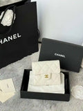Chanel AP0231 Classic Small FLAP Wallet Calfskin White
