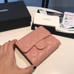 Chanel AP0231 Classic Small FLAP Wallet Calfskin Pink Gold - Default Title - View 4
