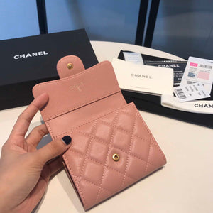 Chanel AP0231 Classic Small FLAP Wallet Calfskin Pink Gold - Default Title - View 6