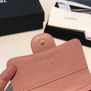 Chanel AP0231 Classic Small FLAP Wallet Calfskin Pink Gold - Default Title - View 7