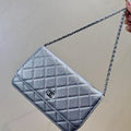 Chanel AP0250 Wallet on Chain Calfskin Silver