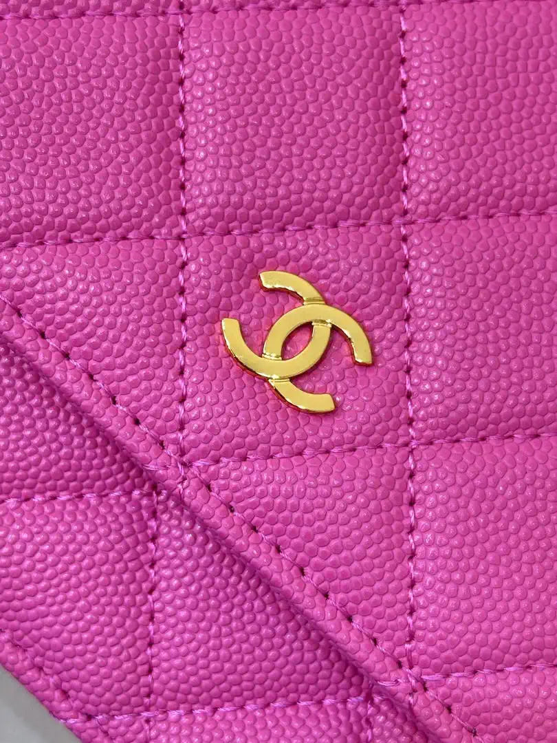 Chanel AP0250 Wallet on Chain Calfskin Rose Pink