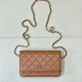 Chanel AP0250 Wallet on Chain Calfskin Caramel
