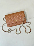 Chanel AP0250 Wallet on Chain Calfskin Caramel