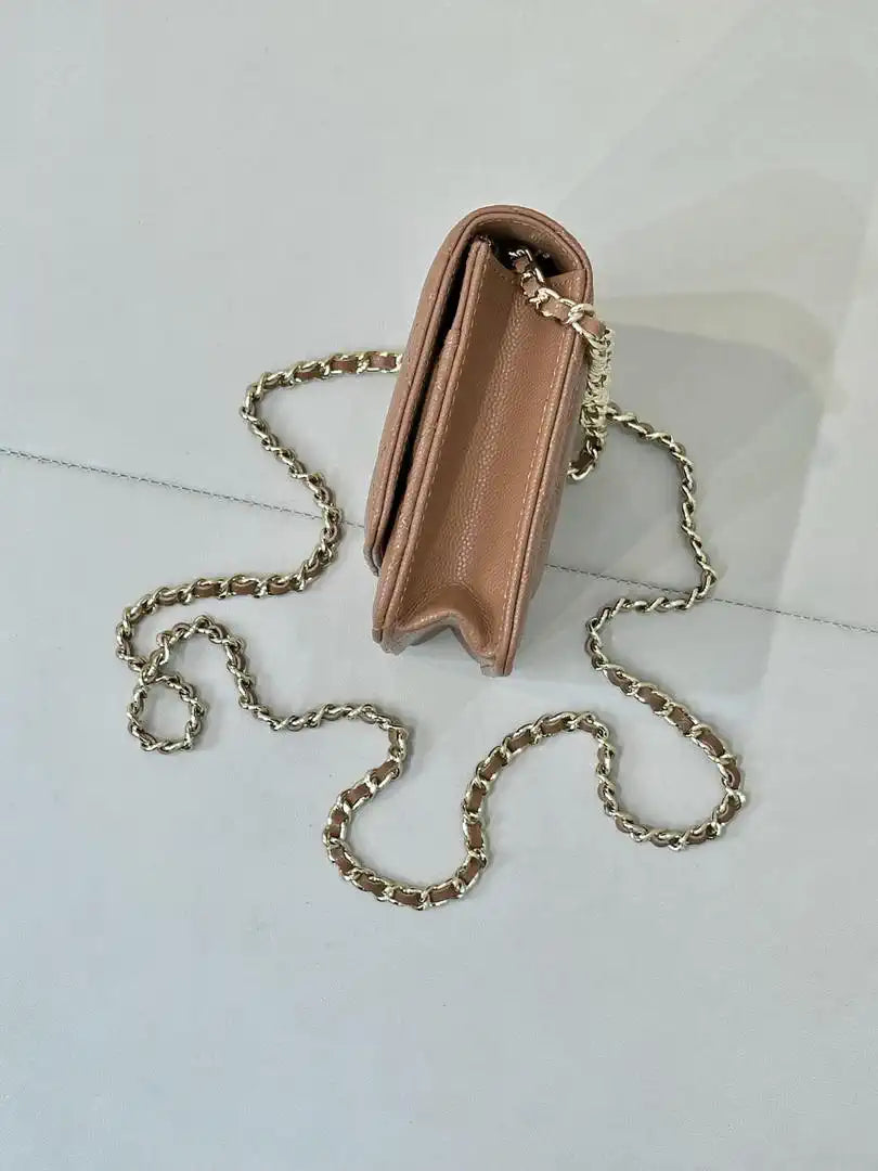Chanel AP0250 Wallet on Chain Calfskin Caramel