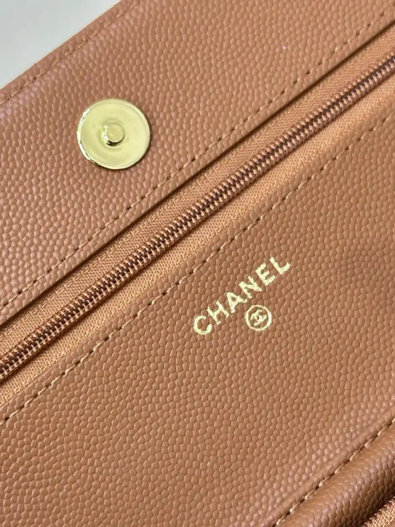 Chanel AP0250 Wallet on Chain Calfskin Caramel