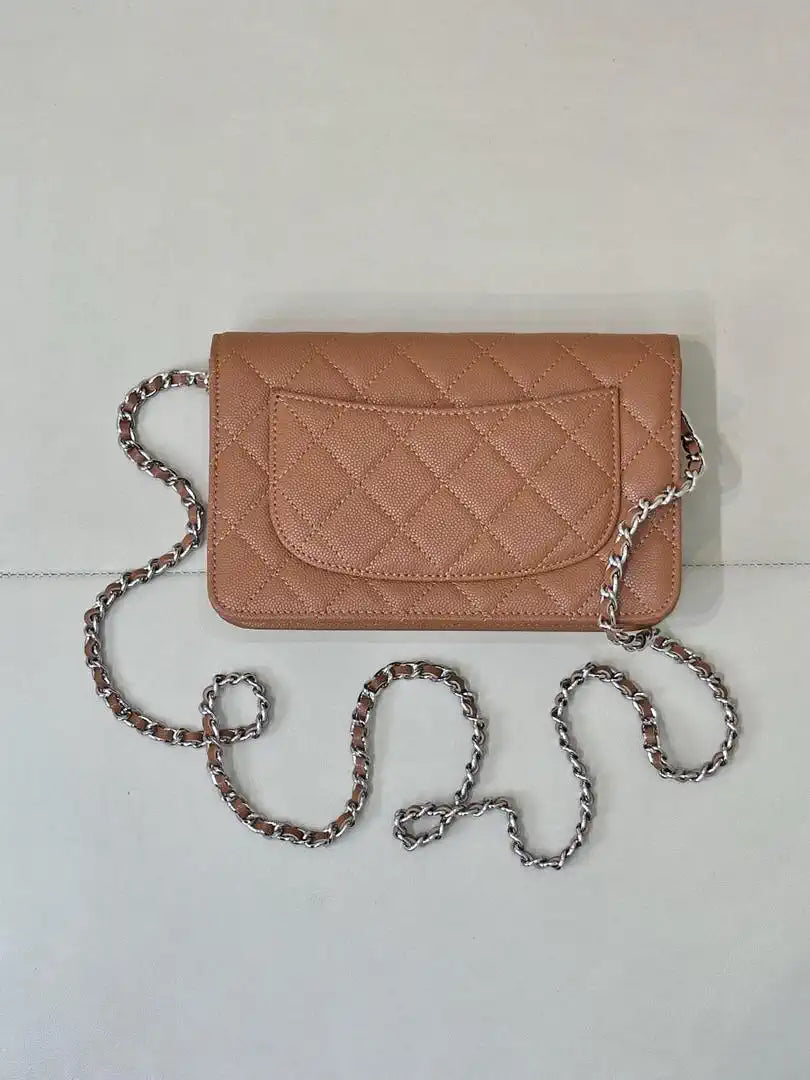 Chanel AP0250 Wallet on Chain Calfskin Caramel