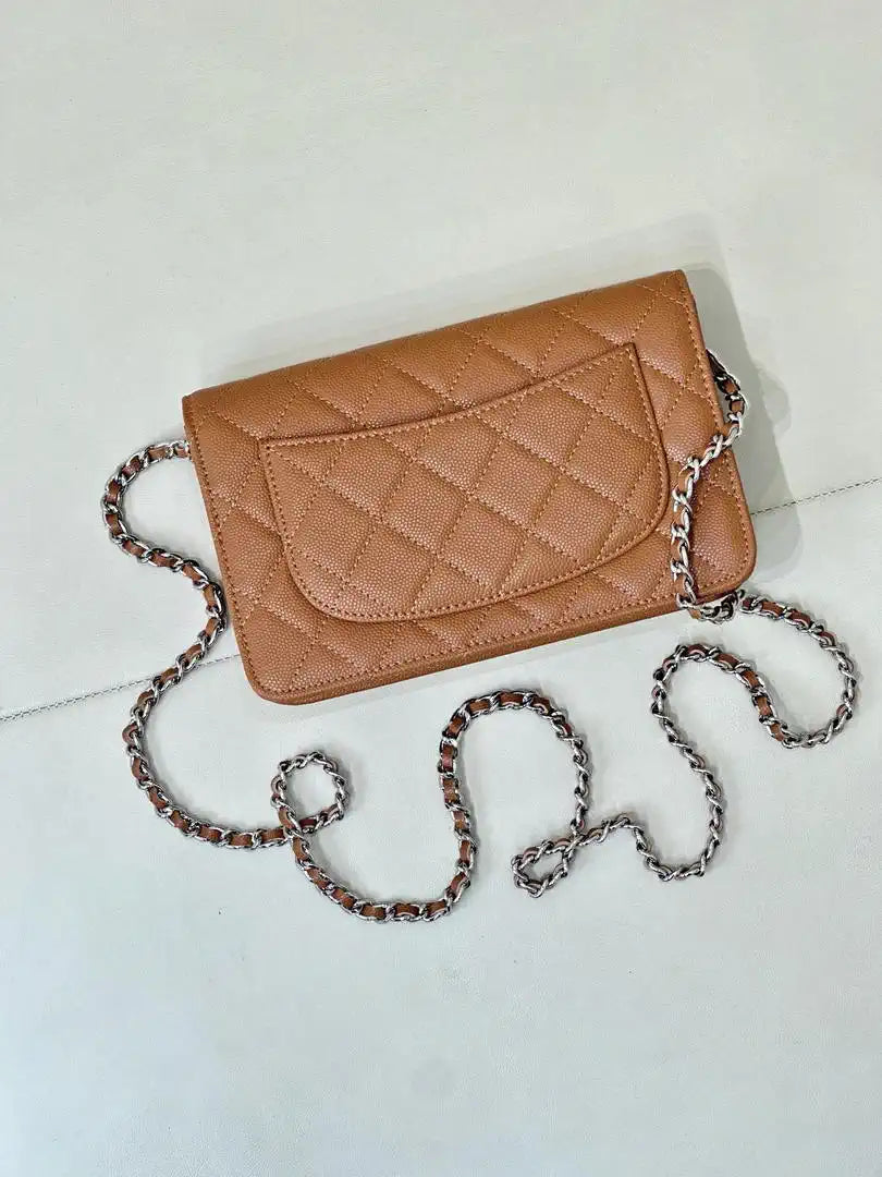 Chanel AP0250 Wallet on Chain Calfskin Caramel