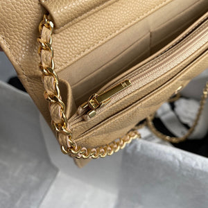 Chanel AP0250 Wallet on Chain Grained Calfskin A33814 apricot - Default Title - View 8