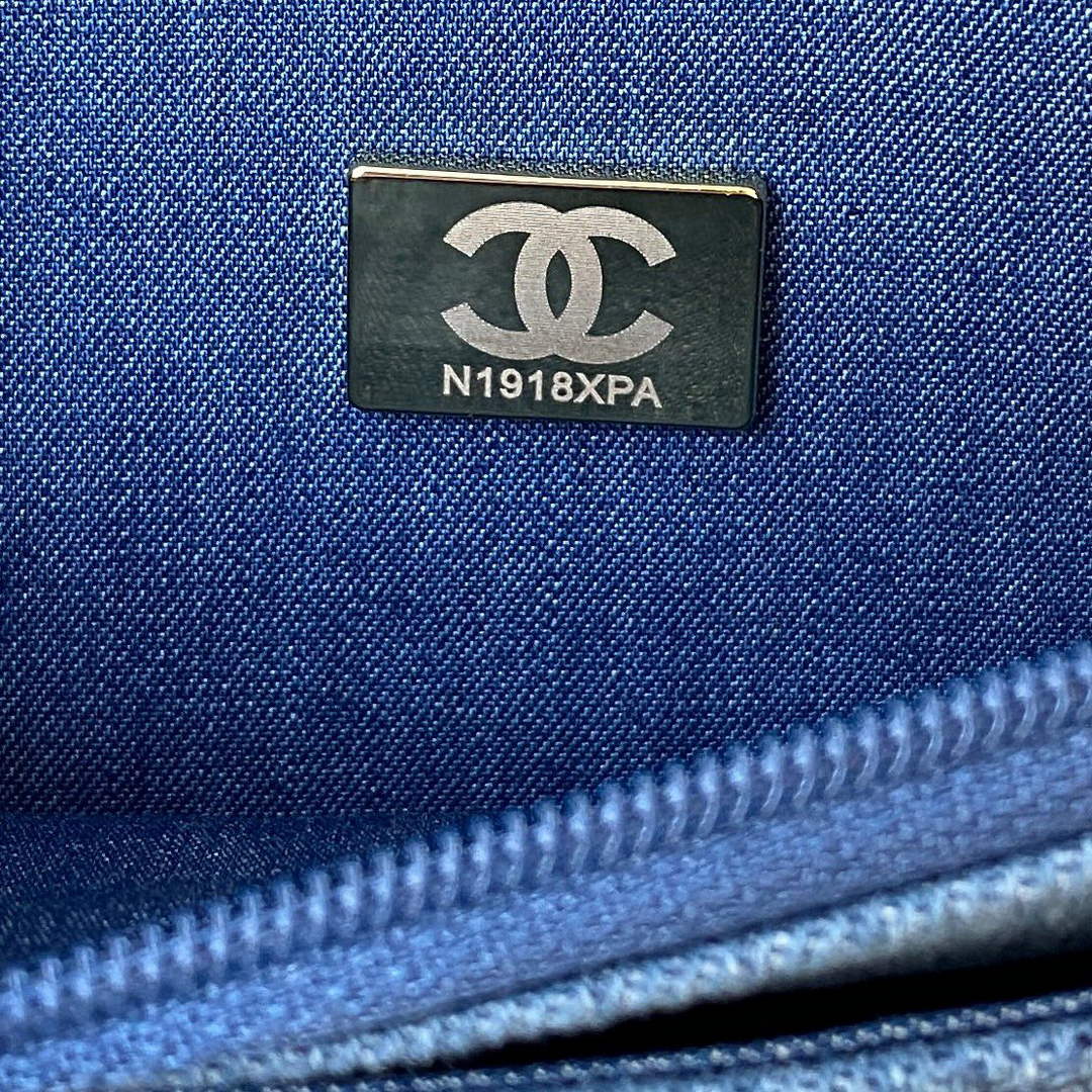 Chanel AP1450 Wallet on Chain Lambskin A33814 Blue