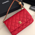 Chanel AP1450 Wallet on Chain Lambskin A33814 Red - Default Title - View 1