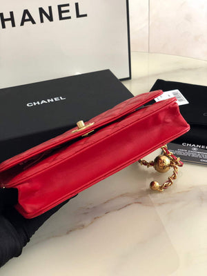 Chanel AP1450 Wallet on Chain Lambskin A33814 Red - Default Title - View 3