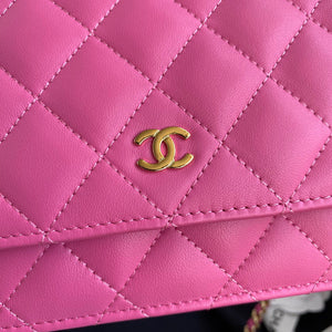 Chanel AP0250 Wallet on Chain Lambskin A33814 Pink - Default Title - View 3