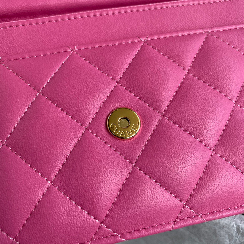 Chanel AP0250 Wallet on Chain Lambskin A33814 Pink
