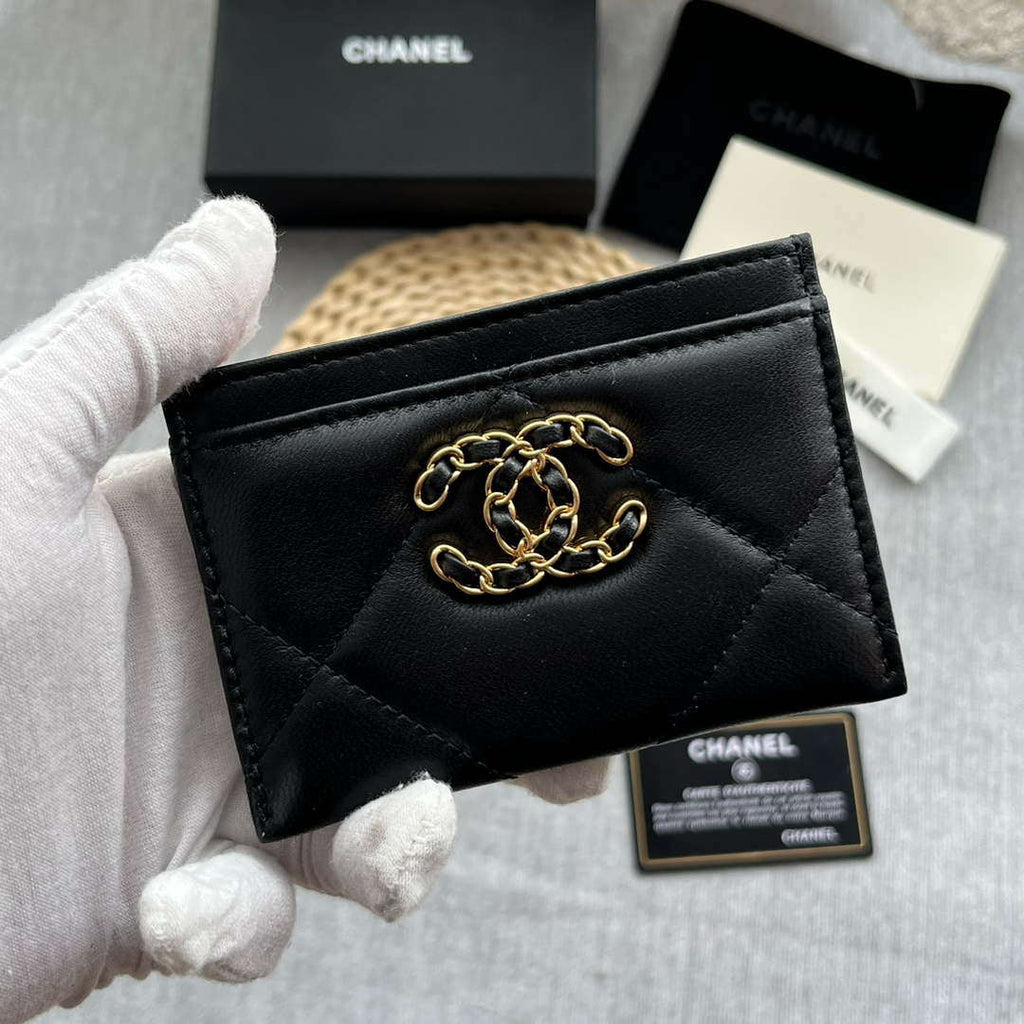 Chanel AP0941 CLASSIC CARD HOLDER Lambskin Black