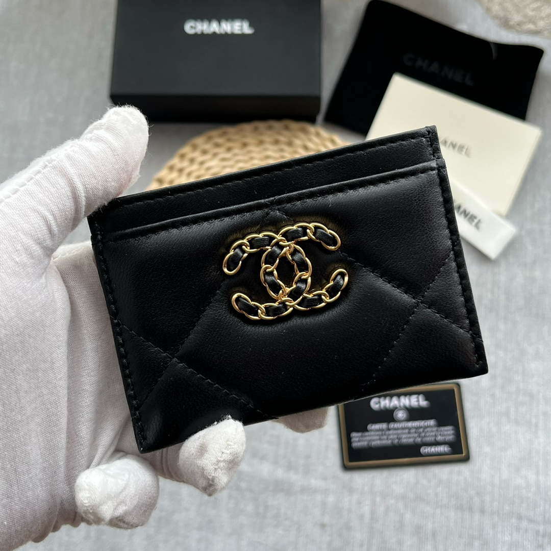 Chanel AP0941 CLASSIC CARD HOLDER Lambskin Black