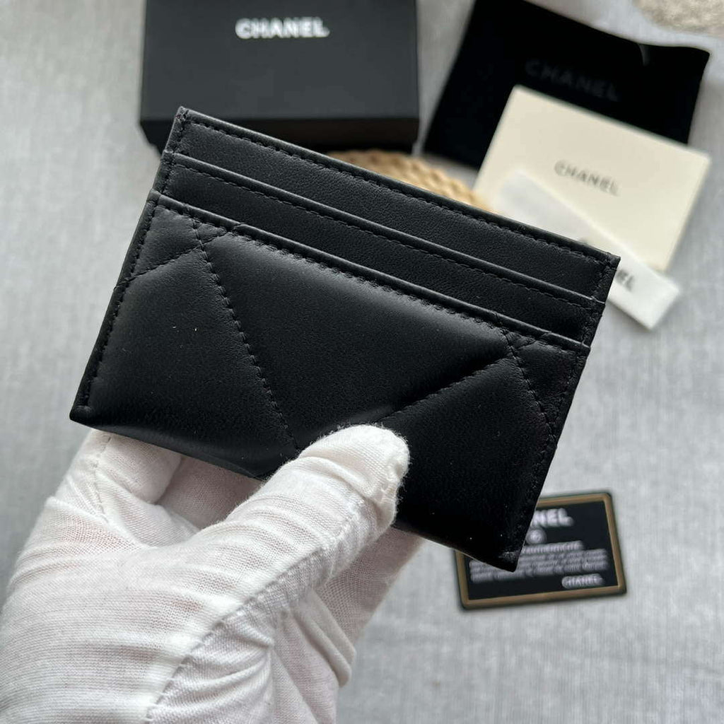 Chanel AP0941 CLASSIC CARD HOLDER Lambskin Black
